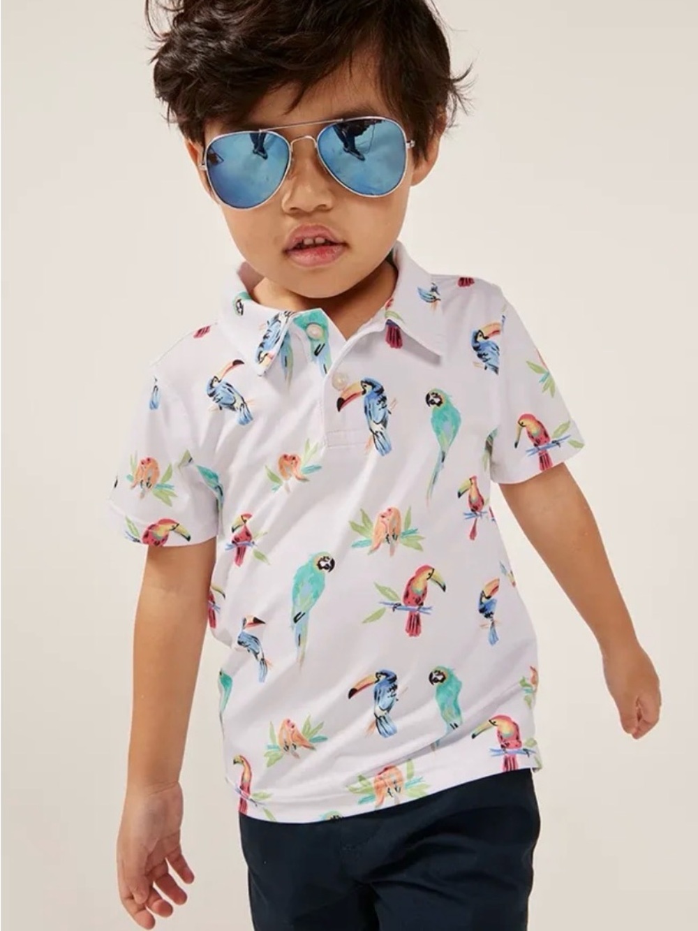 Chubbies Toddler Performance Polo The Dude Where’s Macaw